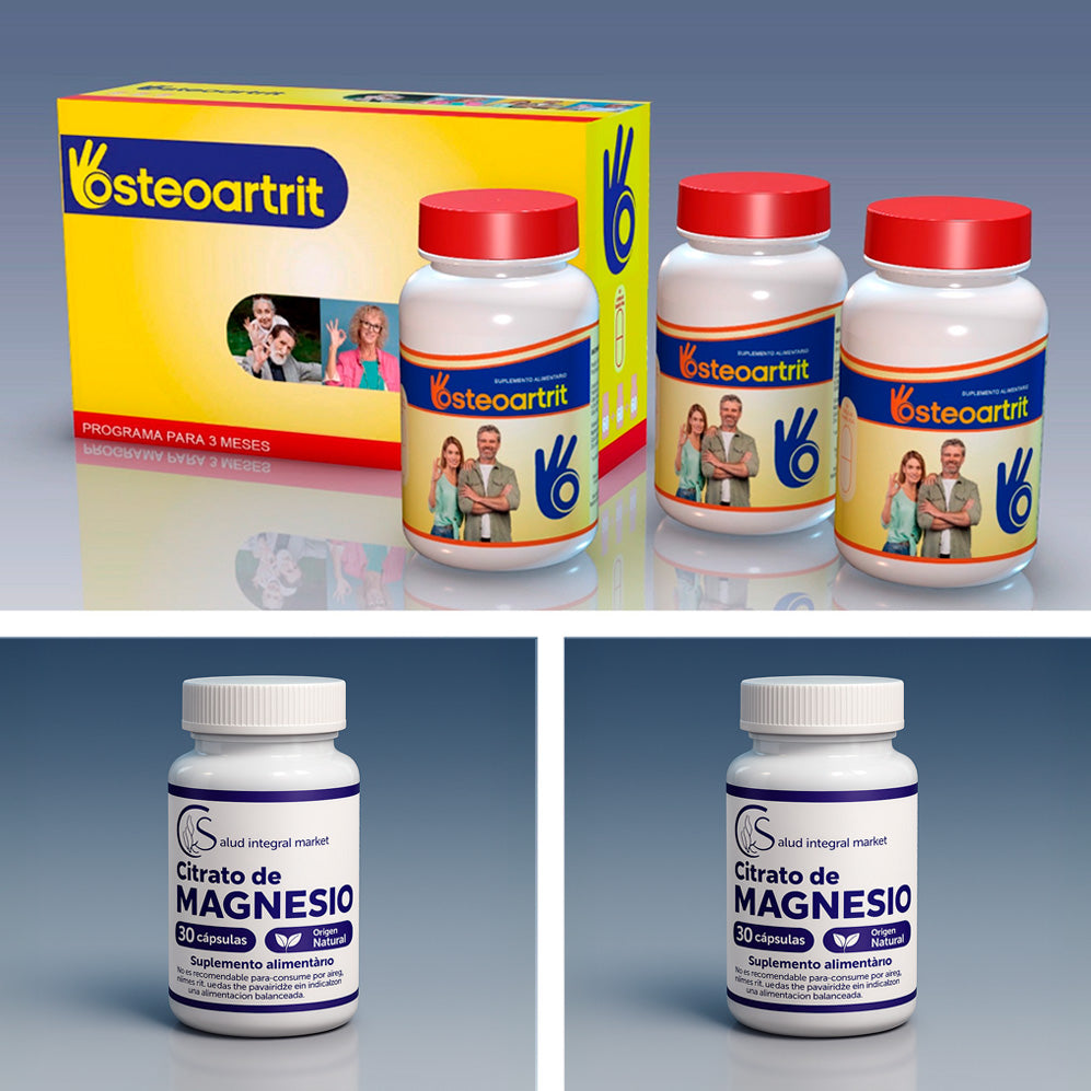 Pack Osteoartrit + 2 Frascos Citrato de Magnesio
