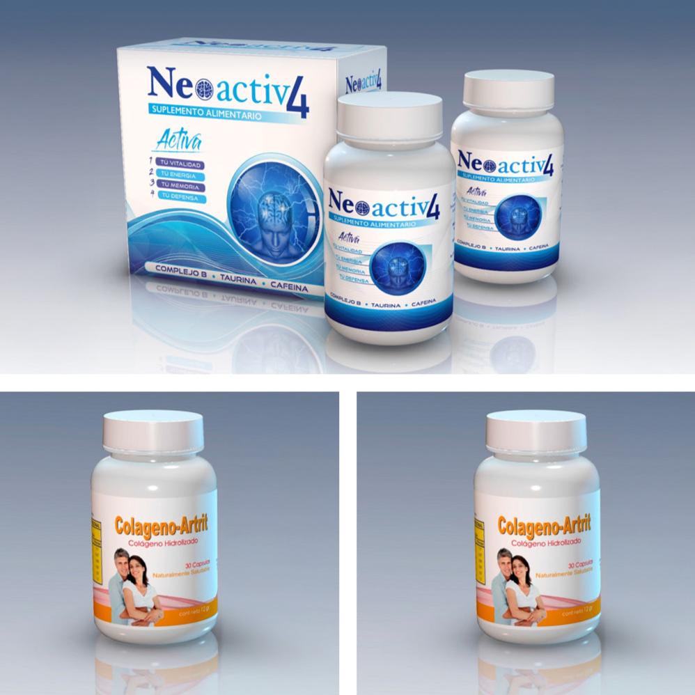 Pack Neoactiv4 + 2 Frascos Colagenoartrit – Salud Integral Market