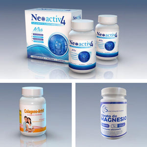 Pack Neoactiv4 + Frasco Colagenoartrit + Frasco Citrato de Magnesio